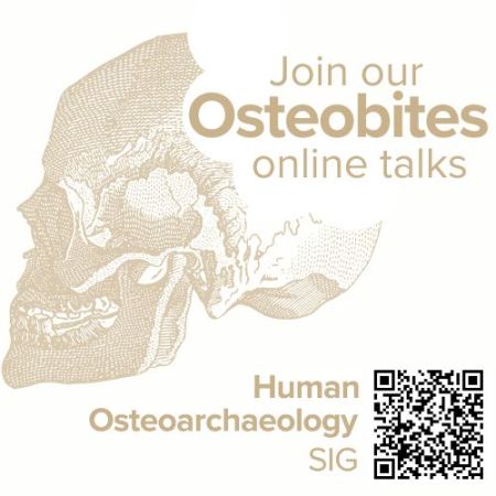 Osteobites online talks image and QR code
