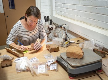 A finds specialist works with ceramics building material.