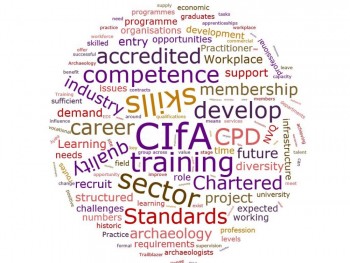 CIfA careers word-cloud