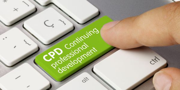 A keyboard button reads 'CPD Continuing Professional Development'