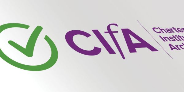 The CIfA logo next to a green tick