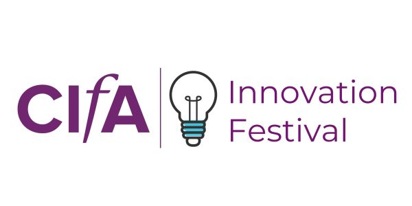 CIfA Innovation Festival with a light blub in the middle