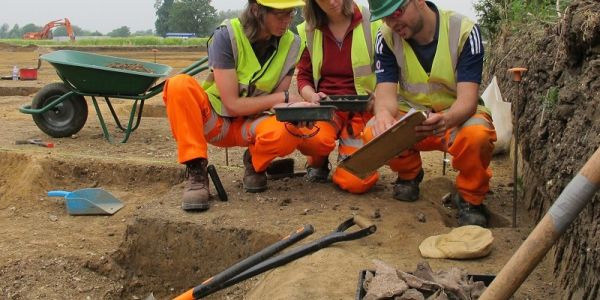 A group of archaeologists